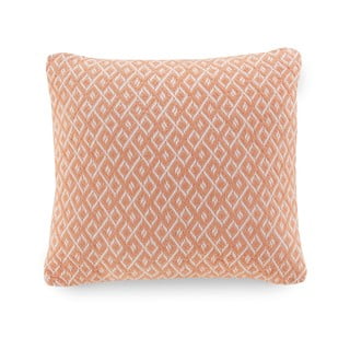 Koralų oranžinės spalvos pagalvėlės užvalkalas Euromant Agave, 45 x 45 cm