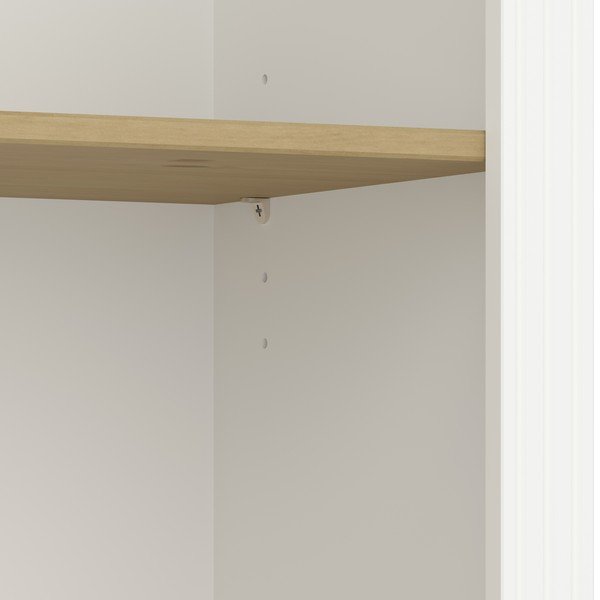 Baltos spalvos pušies knygų spinta 82x189 cm Nola - Tvilum-image-4