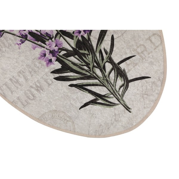Violetinės spalvos/smėlio spalvos vonios kilimėliai 3 vnt. 60x100 cm Lavender – Foutastic-image-3