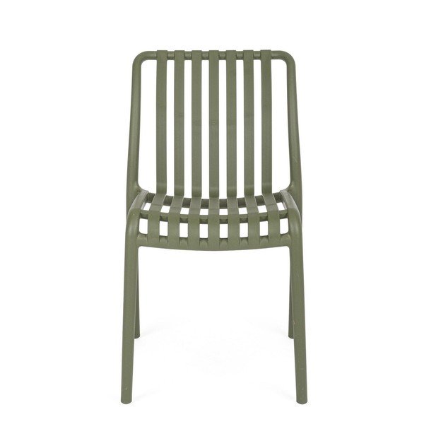 Žalios spalvos plastikinė sodo kėdė Billie – Bizzotto-image-2
