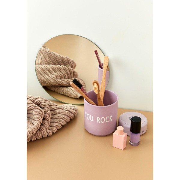 Purpurinis porcelianinis puodelis Design Letters Rock, 300 ml-image-1
