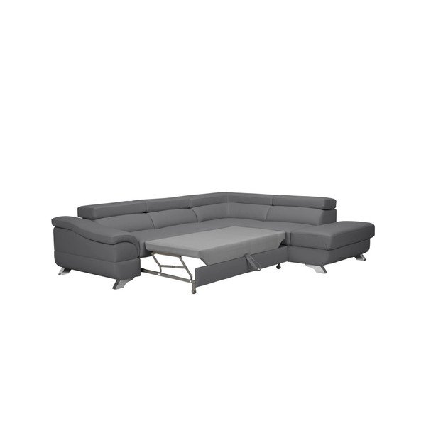 Pilka sofa lova su daiktų laikymo vieta "Windsor & Co" sofos "Gamma", dešinė pusė-image-3