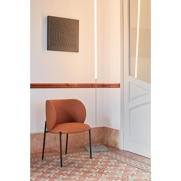 Oranžinės spalvos iš audinio valgomojo kėdžių komplektas 2 vnt. Mogi – Teulat-image-1