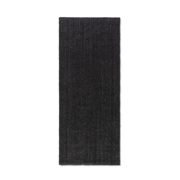Kilimas iš džiuto juodos spalvos 80x200 cm Bouclé – Hanse Home
