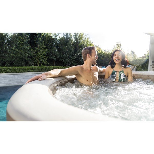 Pripučiama sukūrinė vonia 4 žmonėms ø 196 cm gylis 71 cm Bubble HWS – Intex-image-4