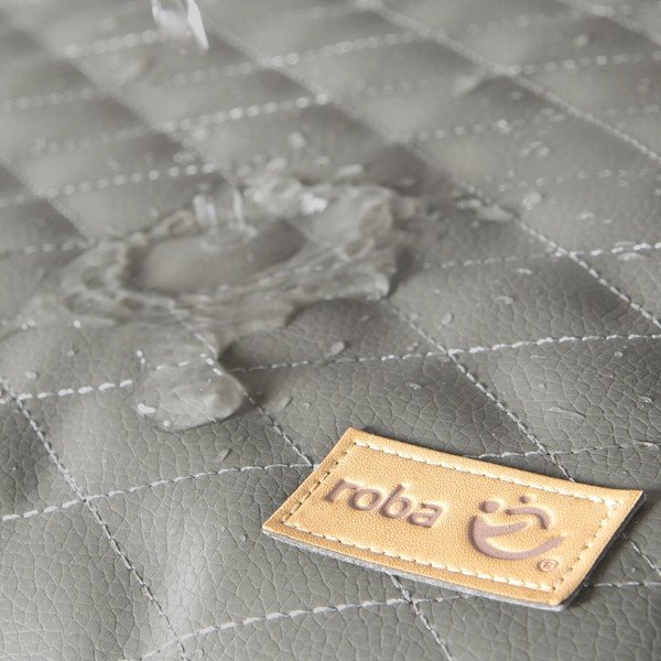 Vaikiškos maitinimo kėdutės pagalvėlė pilkos spalvos/rudos spalvos Luxe – Roba-image-1
