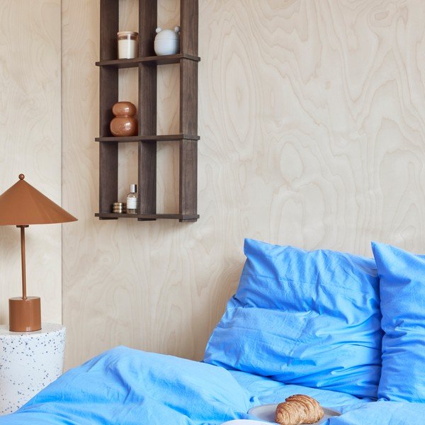 Rudos spalvos iš metalo stalinis šviestuvas (aukštis 50 cm) Kasa – OYOY Living Design-image-1