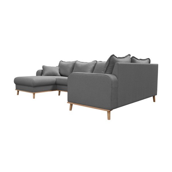 Pilka kampinė sofa (kairysis kampas) Beata - Ropez-image-3