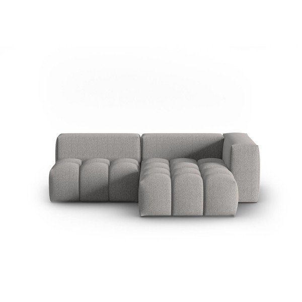 Pilkos spalvos kampinė sofa (su dešiniuoju kampu/su gultu) Verona – Cosmopolitan Design-image-3