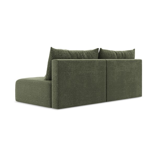Žalios spalvos sulankstoma/su sandėliavimo vieta sofa 216 cm Kalena – Makamii-image-4