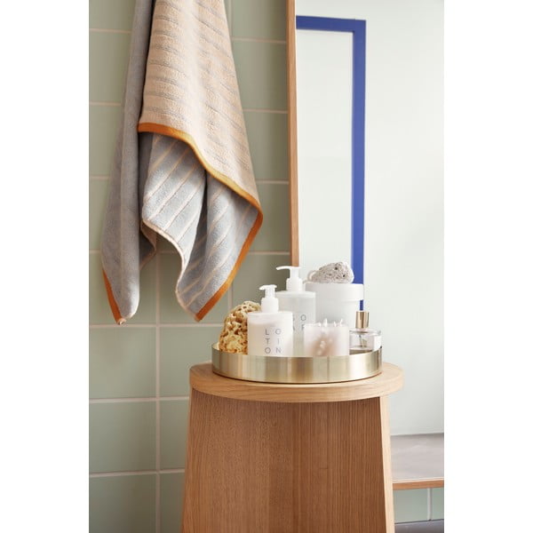 Mėlynai oranžinis medvilninis rankšluostis Hübsch Dora, 70 x 140 cm-image-3