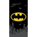 Juodos spalvos vaikiškas rankšluostis iš medvilnės 70x140 cm Batman "The Emblem" – Jerry Fabrics