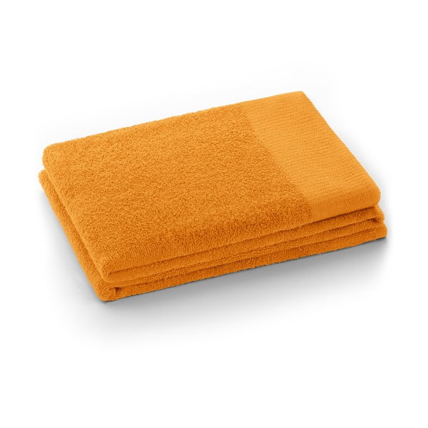 Oranžinės spalvos iš frote audinio iš medvilnės rankšluostis 30x50 cm Amari – Restilo
