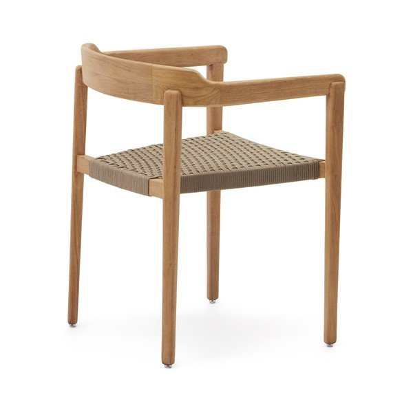 Medžio masyvo sodo kėdė natūralios spalvos Icaro – Kave Home-image-4