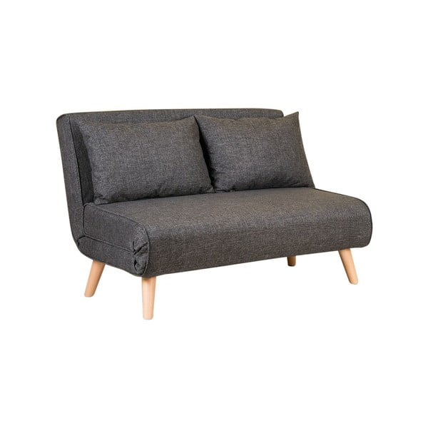Sulankstoma sofa tamsiai pilkos spalvos 120 cm Folde – Artie