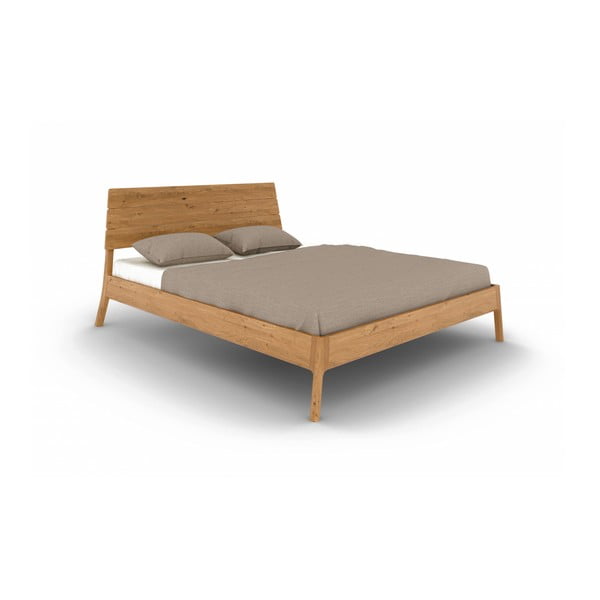 Dvigulė lova iš ąžuolo masyvo natūralios spalvos 180x200 cm Twig – The Beds