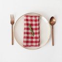 Iš lino servetėlės 2 vnt. Red Gingham – Linen Tales