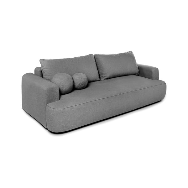 Iš boucle sulankstoma sofa pilkos spalvos 247 cm Quinoa – Bonami Selection-image-2