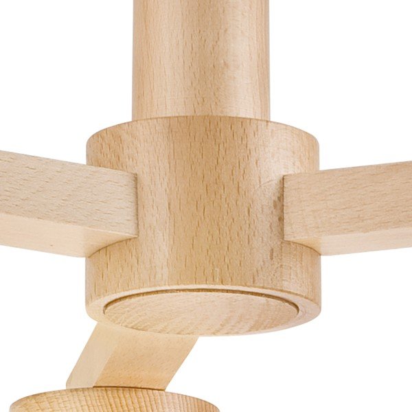 Lubinis šviestuvas baltos spalvos ø 15 cm su tekstiliniu gaubtu Ellie – LAMKUR-image-4