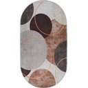 Skalbiamas kilimas rudos spalvos/kreminės spalvos 80x120 cm Oval – Vitaus