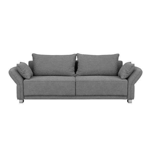 Šviesiai pilka sofa-lova su daiktų laikymo vieta "Windsor & Co Sofas Casiopeia", 245 cm