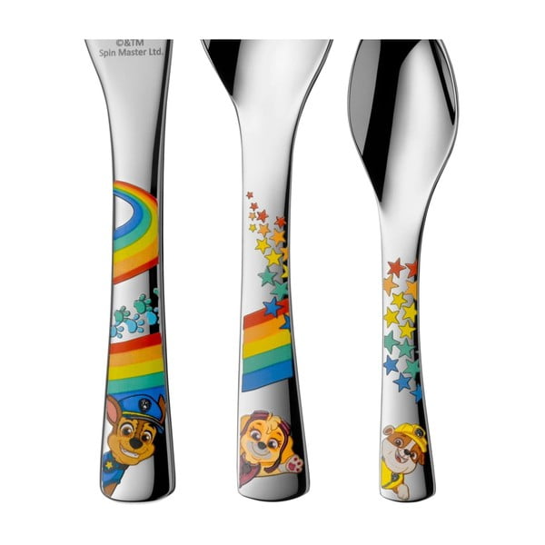 4 dalių nerūdijančio plieno vaikiškas stalo įrankių rinkinys WMF Paw Patrol-image-1