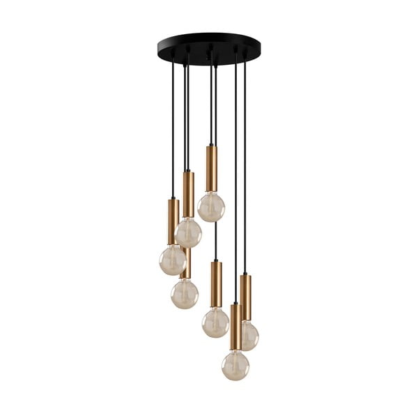Kabantis šviestuvas juodos spalvos/auksinės spalvos ø 40 cm Tempo – Opviq lights