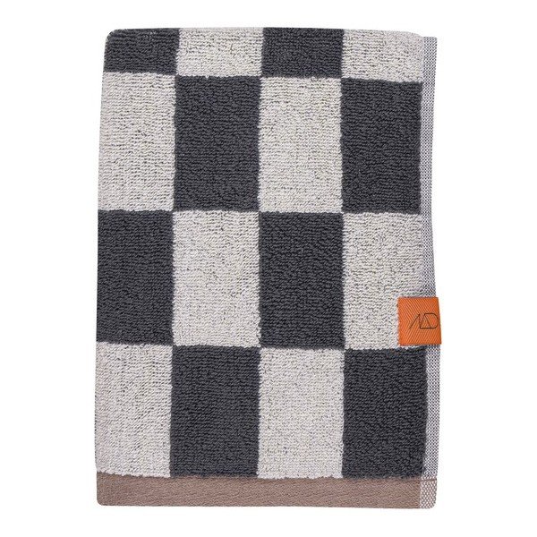 Antracito spalvos/smėlio spalvos iš frote audinio iš organiškos medvilnės rankšluosčiai 2 vnt. 40x55 cm Retro – Mette Ditmer Denmark