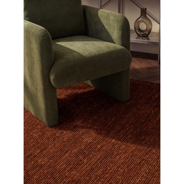 Rankų darbo rudos spalvos iš vilnos kilimas 80x150 cm Bexley Woolwich – Ted Baker-image-3