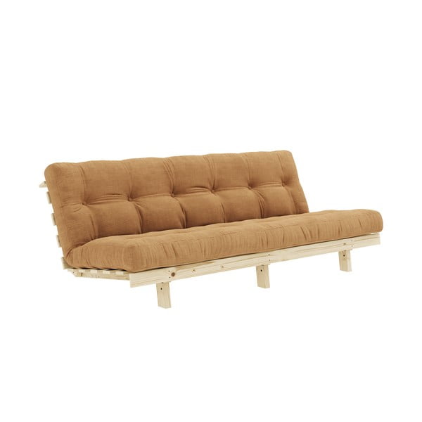 Iš kordinio velveto sofa garstyčių spalvos/šviesiai rudos spalvos 200 cm Lean – Karup Design-image-3