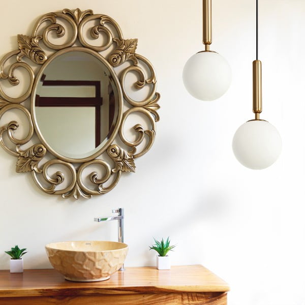 Pakabinamas šviestuvas iš bronzos SULION Musa, aukštis 150 cm-image-2