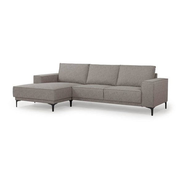 Kampinė sofa pilkos spalvos/rudos spalvos (su kairiuoju kampu) Copenhagen – Scandic-image-3