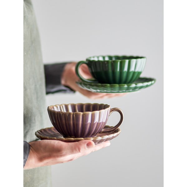 Violetinės spalvos iš akmens masės puodelis kapučino 220 ml Latina – Bloomingville-image-2