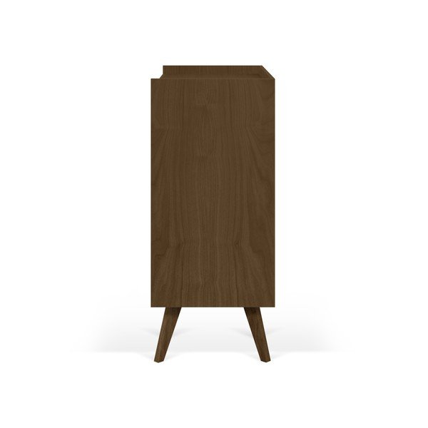 Tamsiai ruda komoda su medžio masyvo kojomis, 125 x 110 cm Mara - TemaHome-image-1
