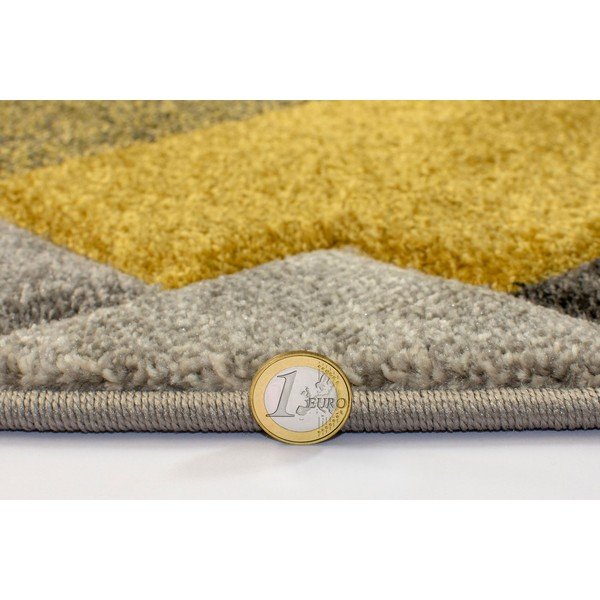 Kilimas geltonos spalvos/pilkos spalvos 80x230 cm Nimbus – Flair Rugs-image-2