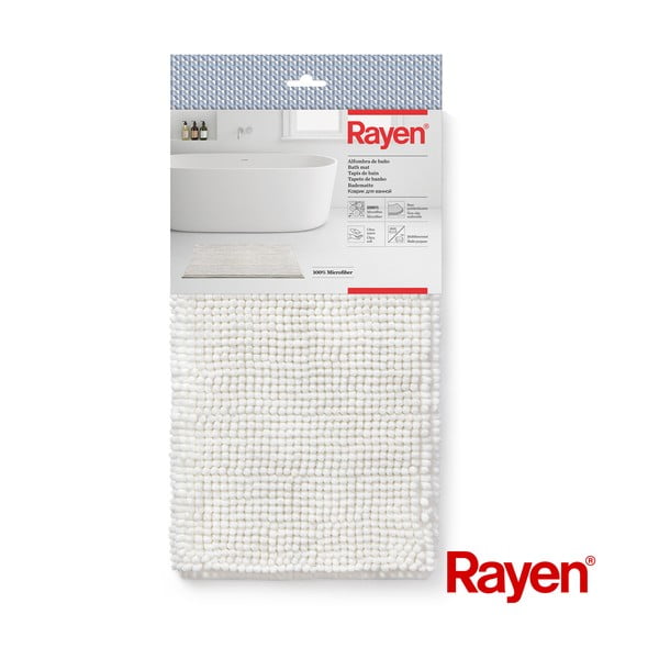 Vonios kilimėlis baltos spalvos 50x80 cm – Rayen-image-4