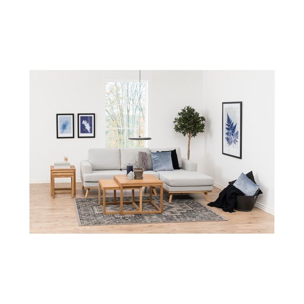Šviesiai pilka kampinė sofa Actona Norwich, dešinysis kampas-image-2