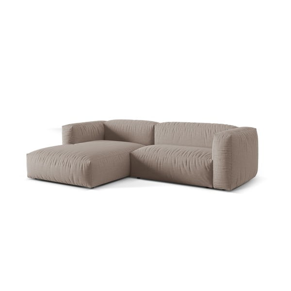 Modulinė kampinė sofa smėlio spalvos (su kairiuoju kampu) Martina – Micadoni Home-image-3