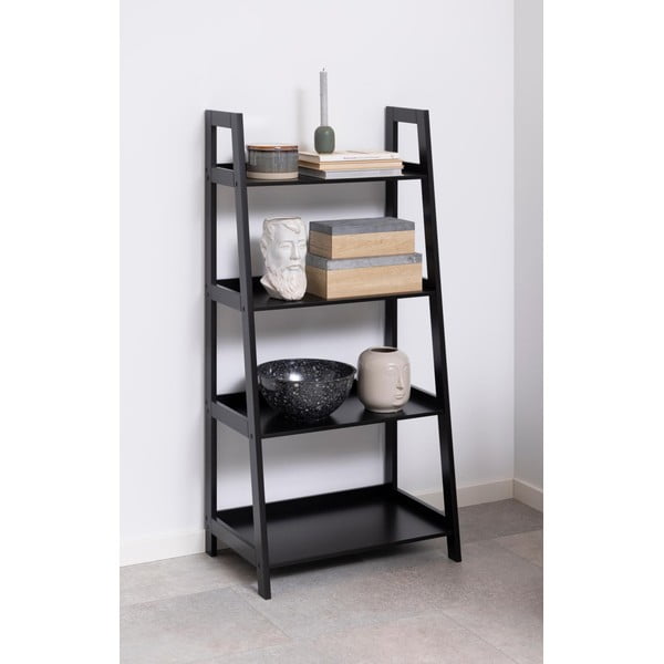 Juodos spalvos knygų spinta Acton Wally, aukštis 130 cm-image-1