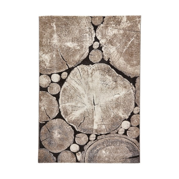 Kilimas su medžio kamienų motyvu Think Rugs Woodland, 120 x 170 cm