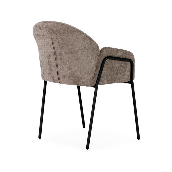 Persikų spalvos iš audinio valgomojo kėdžių komplektas 2 vnt. Aslin – MOME-image-3