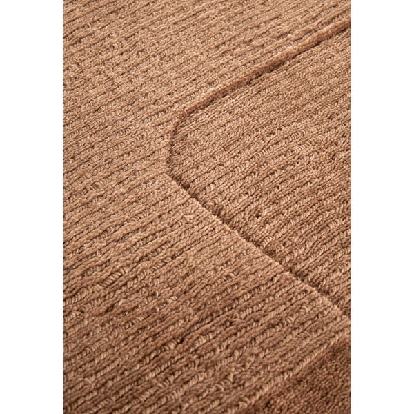 Rankų darbo iš vilnos kilimas rudos spalvos 120x170 cm Charlotte – Villeroy&Boch-image-4