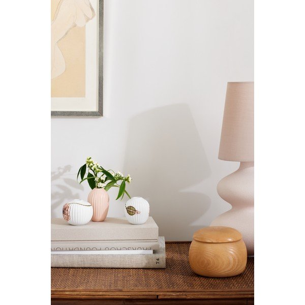 3 miniatiūrinių porcelianinių vazų rinkinys Kähler Design Hammershøi Poppy-image-1
