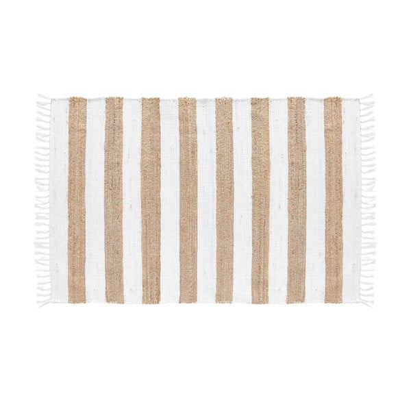 Kilimas baltos spalvos/natūralios spalvos 50x80 cm Sagane – douceur d'intérieur-image-3