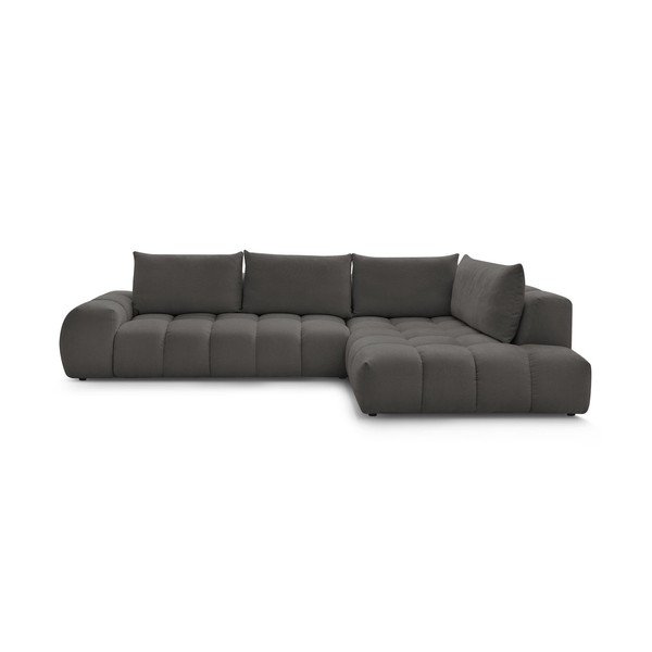 Kampinė sofa tamsiai pilkos spalvos (su dešiniuoju kampu) Everest – Bobochic Paris