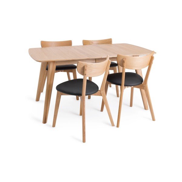 Sulankstomas ąžuolinis valgomojo stalas Unique Furniture Rho, 150 x 90 cm-image-4