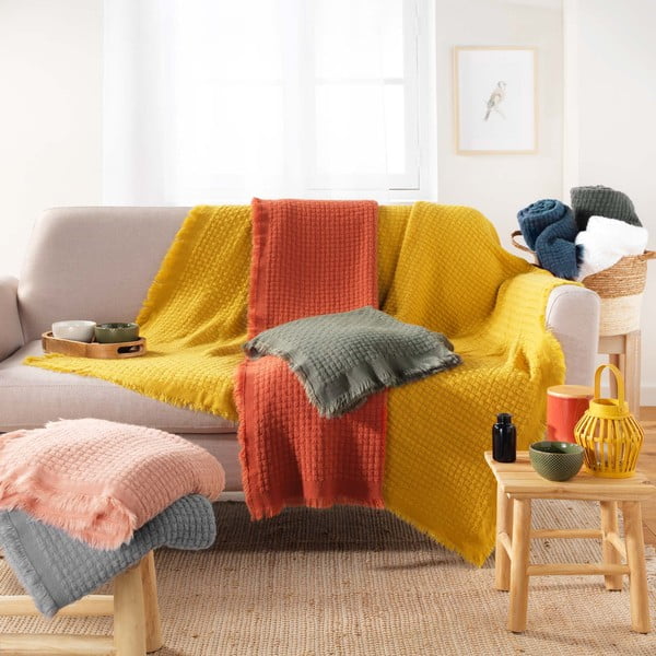 Antklodė ir pledas 125x150 cm Coraline – douceur d'intérieur-image-3