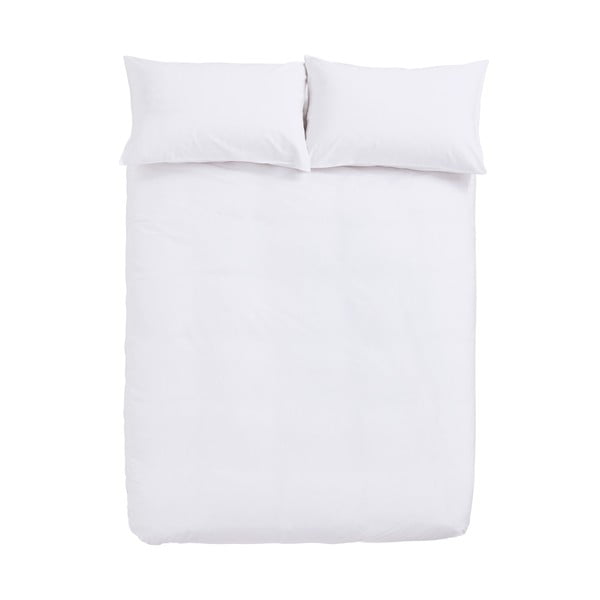 Balta medvilninė patalynė dvigulėms lovoms 200x200 cm - Bianca