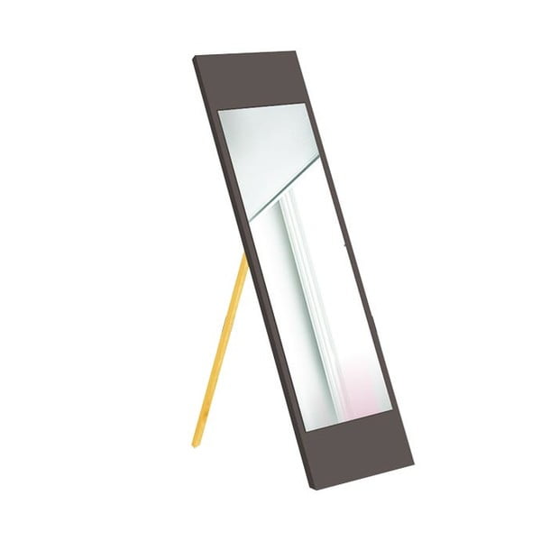 Grindų veidrodis su rudu rėmu Oyo Concept, 35 x 140 cm