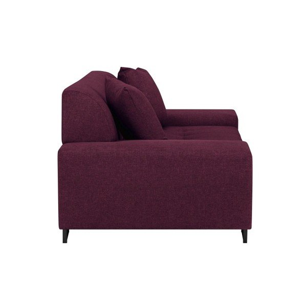 Violetinė sofa su juodomis kojomis "Cosmopolitan Design Orlando", 220 cm-image-3